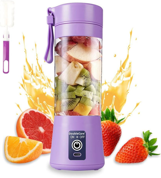 Portable Blender Cup,Electric USB Juicer Blender,Portable Juicer For Shakes and Smoothies, juice,380ml, Six Blades Great for Mixing.