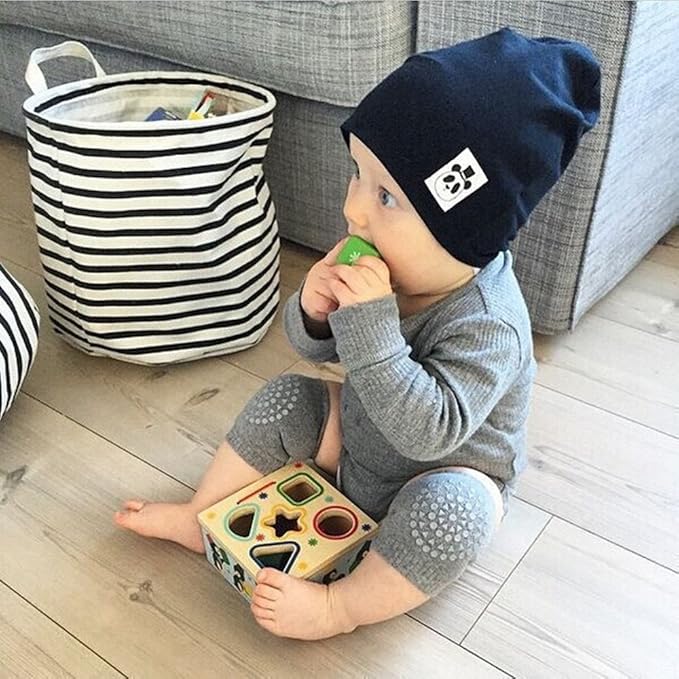 ONE PAIR OF BOSONER Baby Crawling Anti-Slip Knee Pads,Unisex Baby Toddlers Kneepads